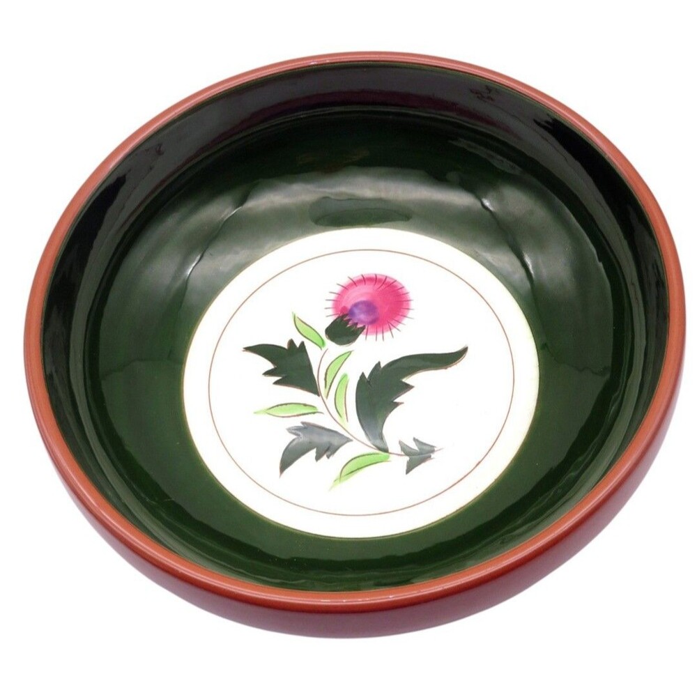Vintage Stangl Pottery Thistle Pattern Serving Bowl 10"